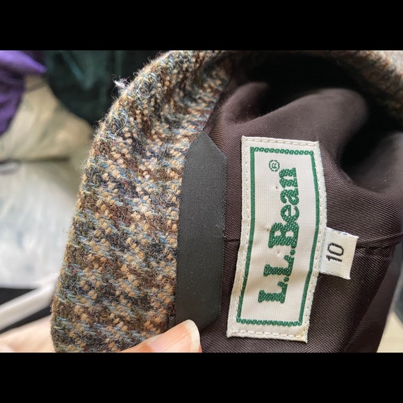 Multicolored houndstooth blazer. L.L Bean - Picture 6 of 6